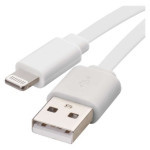 USB-A 2.0 / Lightning MFi charging and data cable, 1 m, white