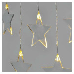 LED Christmas curtain - stars, 45x84 cm, indoor and outdoor, warm white