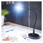 LED table lamp black & home, black