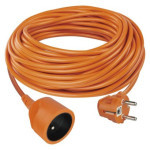 Prodlužovací kabel 30 m / 1 zásuvka / oranžový / PVC / 230 V / 1,5 mm2