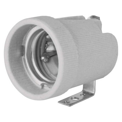 Built-in socket (ceramic), clamp with grounding screw