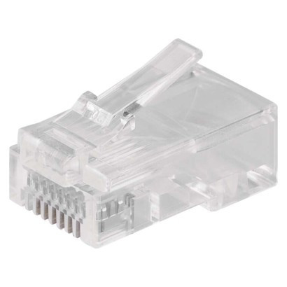 Connector for UTP cable (wire), transparent