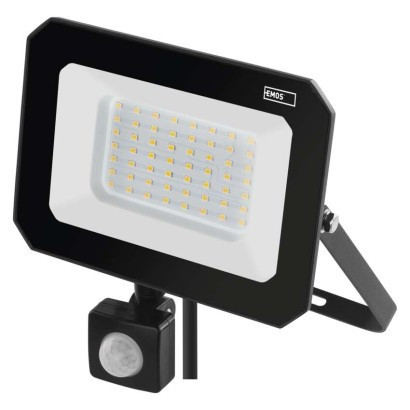 LED-Strahler SIMPO mit Bewegungssensor, 50 W, schwarz, neutralweiß