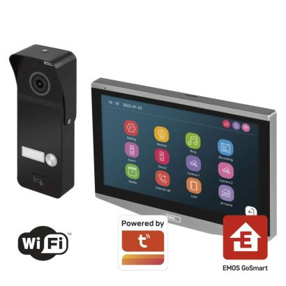 GoSmart EMOS IP-750A Videotelefon-Set für zu Hause mit WiFi