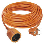 Verlängerungskabel 30 m / 1 Buchse / orange / PVC / 250 V / 1,5 mm2