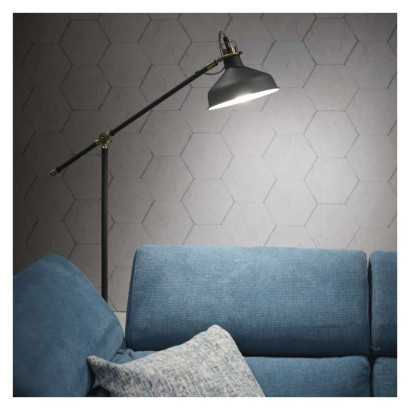 Floor lamp ARTHUR for E27 bulb, 150cm, dark grey