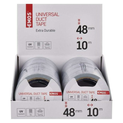 Uniwersalna taśma 48 mm / 10 m DUCT TAPE, 10 sztuk, pudełko ekspozycyjne