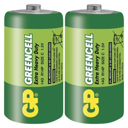 Zink-Luft-Batterie GP Greencell C (R14)