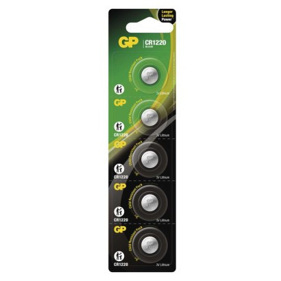 GP CR1220 lithium button cell battery