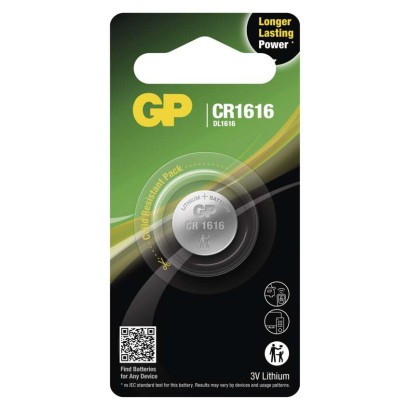 GP CR1616 lithium button cell battery