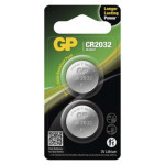 GP CR2032 lithium button cell battery