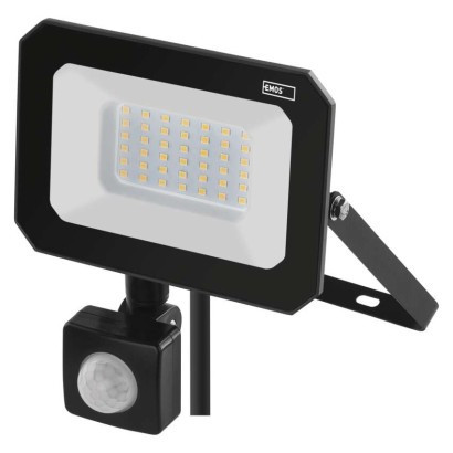 LED-Strahler SIMPO mit Bewegungssensor, 30 W, schwarz, neutralweiß