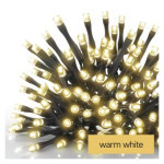 Štandardná spojovacia vianočná reťaz LED, 10 m, vnútorná a vonkajšia, teplá biela