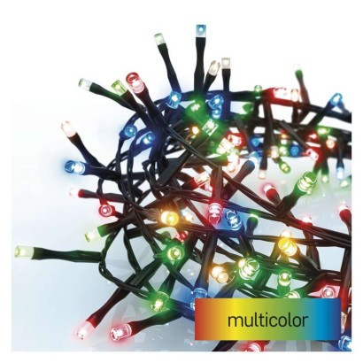 LED-Weihnachtskette - Igel, 12 m, innen und außen, multicolor, Timer