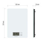 Digital kitchen scale EV014, white
