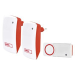 Battery-free wireless doorbell P5750.2R for socket