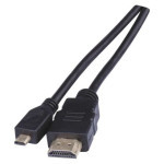 Vysokorýchlostný ethernetový kábel HDMI 2.0 Vidlica A-D 1,5 m