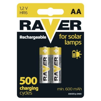 Akumulator do lamp solarnych RAVER SOLAR AA (HR6) 600 mAh