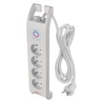 Surge protector 900J - 4 sockets, 2m, white