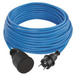 Predlžovací kábel odolný proti poveternostným vplyvom 20 m / 1 zásuvka / modrý / PVC / 230 V / 1,5 mm2