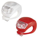 LED front   rear bike light P3921 on 2× CR2032, 10 lm