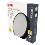 LED luminaire NEXXO, circular, black, 28,5W, with CCT change