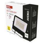 LED reflektor AVENO 30W, čierny, neutrálna biela