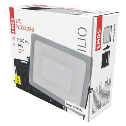 LED spotlight ILIO, 31W, black, neutral white