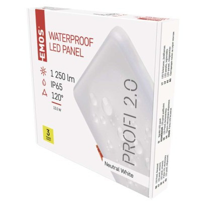 Oprawa do wbudowania LED VIXXO, kwadratowa, biała, 13,5W neut.b.,IP65