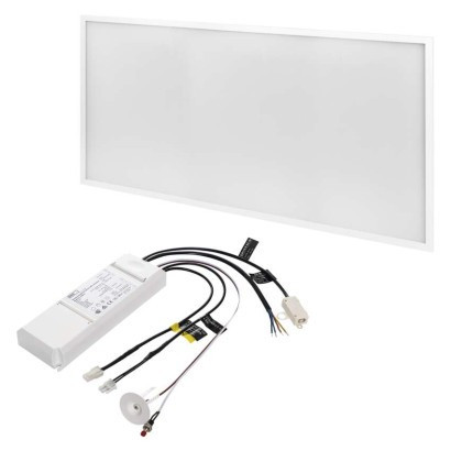 LED-Panel 30×60, rechteckig Einbau weiß, 18W neutral weiß, Emergency