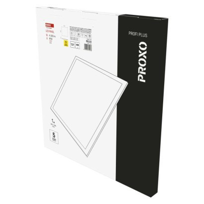 LED panel PROXO 60×60, štvorcový zapustený biely, 33W neutrálna biela