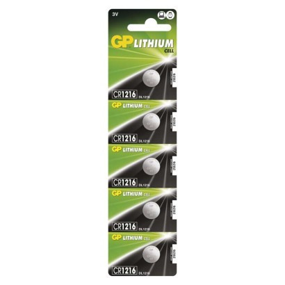 GP CR1216 lithium button cell battery