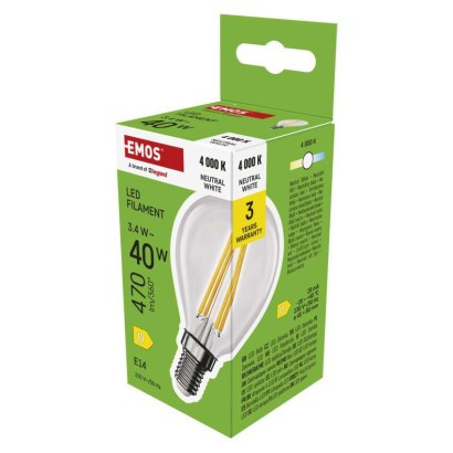 LED bulb Filament Mini Globe / E14 / 3,4 W (40 W) / 470 lm / neutral white