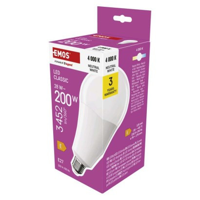 LED bulb Classic A95 / E27 / 28 W (200 W) / 3452 lm / neutral white