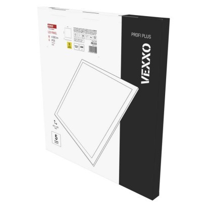 LED-Paneel VEXXO 60×60, quadratisch weiß, 33W, neutral weiß