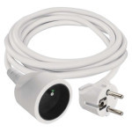 Extension cable - connector, 3m, white