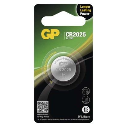 GP CR2025 lithium button cell battery