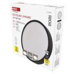 LED-Leuchte RORI rund, schwarz, 17W, mit CCT-Wechsel