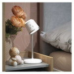 LED table lamp ABBIE, rechargeable, white