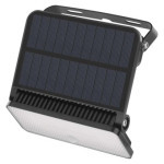 Solar LED spotlight SOLO with motion sensor, black, neutral white