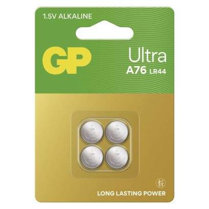 GP Ultra A76U alkalische Knopfzellenbatterie (LR44)