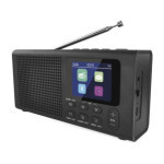 Přenosné rádio s Bluetooth, MP3, DAB / DAB+ / FM, černé