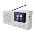 Přenosné rádio s Bluetooth, MP3, DAB / DAB+ / FM, bílé