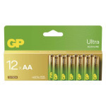 Alkalická baterie GP Ultra AA (LR6), 12 ks