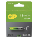 Alkalická baterie GP Ultra Plus AAA (LR03) 6 ks