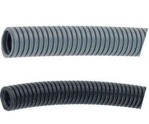 Kabelová chránička, NW 29, šedá, PA 6, standart verze, hrubý profil drážek, 50m na cívce
