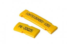 Jednoznakové návlečky na nosič PK+20004AV40.F - pís.F, 100 ks, (5,0-6,5 mm)