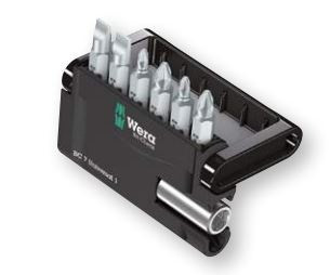 WERA bit set with quick release holder - 7 pieces